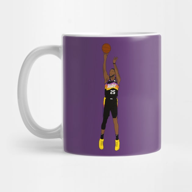 Mikal Bridges Phoenix Basketball Jumper by Hevding